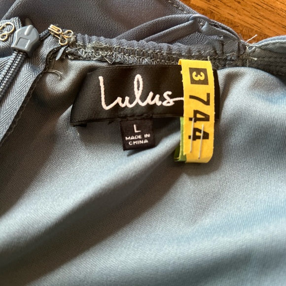 Lulus Slate Blue Halter Mini - Picture 8 of 10